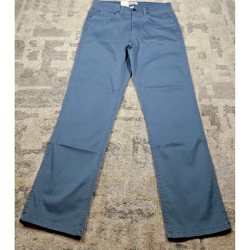 NWT ROWM‎ Men's Blue Green Straight Relaxed Fit Chino Pants Sz 32x32